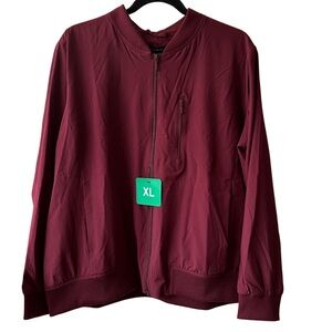 Banana Republic Burgundy Bomber Jacket